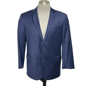 Brooks Brothers Explorer Regent Fit Navy Grid Wool Blend Men's 42 Short